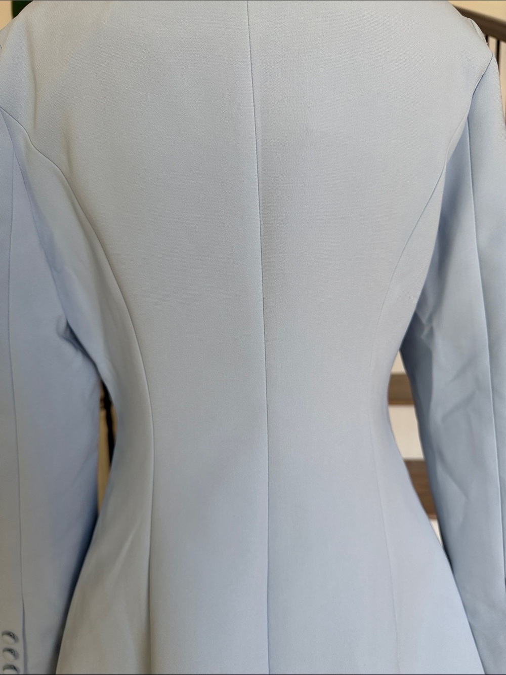 NWT Commense Light Blue Button-Front Blazer Mini Dress (Small) - Picture 5 of 7